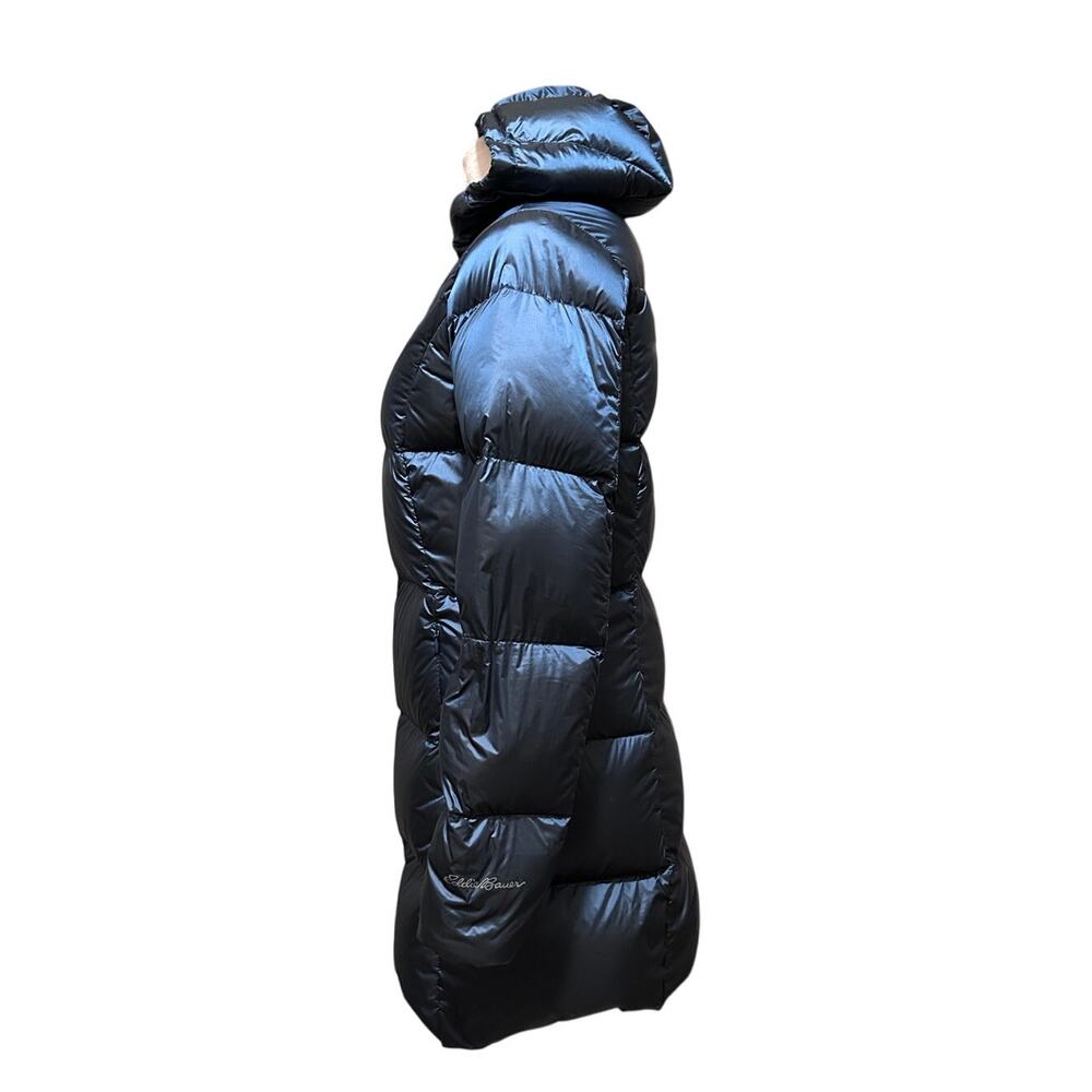 Eddie Bauer Women's 550 Down Hooded Puffer Jacket Blue Size S - Picture 4 of 12